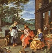 Peter Paul Rubens Christ at the House of Martha and mary painting